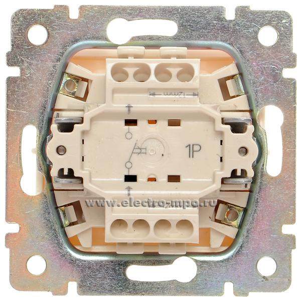 Р7713. Механизм Valena 774311 выключателя 1кл. кнопочный с/п бежевый (Legrand)