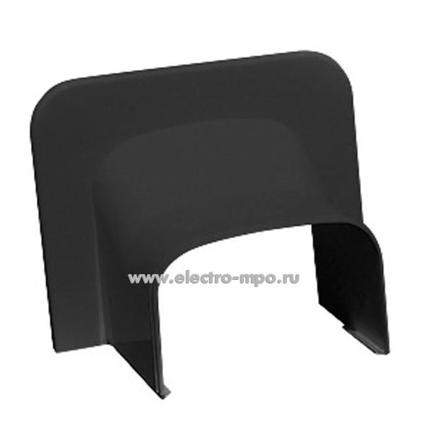 Д90. Ввод ПВС-74х55-Ч в стену прямой черный (Рувинил)