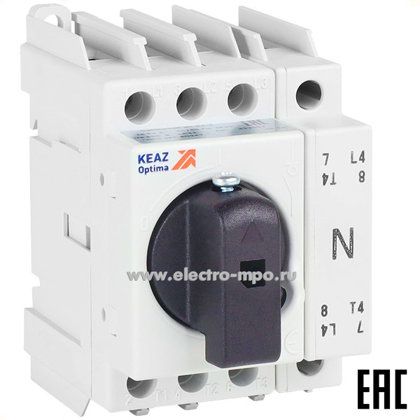 Б44. Выключатель-разъединитель OptiSwitch DI-40-4 40А 4 полюса 332073 (КЭАЗ)