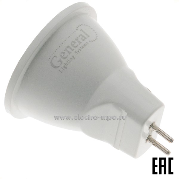 Л08. Лампа 7Вт 661568 GLDEN-MR11-7-230-G4-6500К 490Лм 220В светодиодная дневной свет (General)