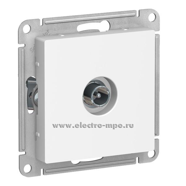 Ю4030. Механизм AtlasDesign ATN000192 TV розетки проходной 4дБ с/п белый (Systeme Electric)