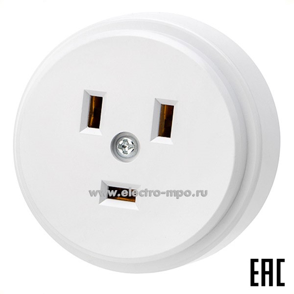 Р55. Розетка 11-8984 РШ для электрической плиты 32А 250В 2Р+РЕ (ОУ) белая (Rexant)