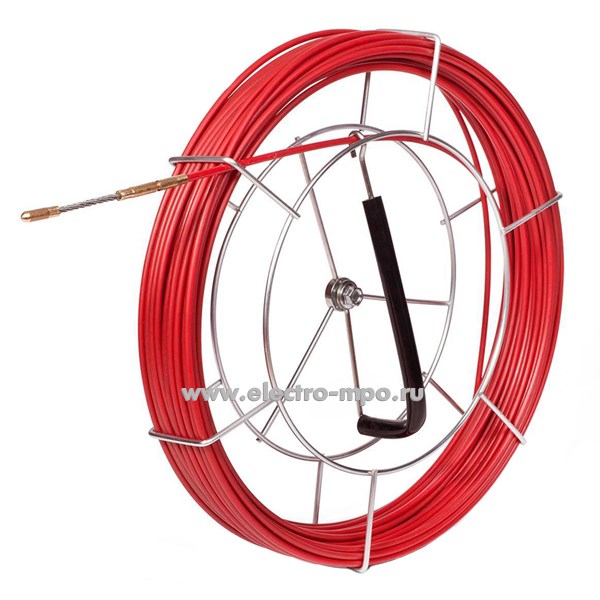 И6160. Протяжка-стеклопруток 69449 кабельная FGP-4.5/20МK на металлической катушке (Fortisflex)