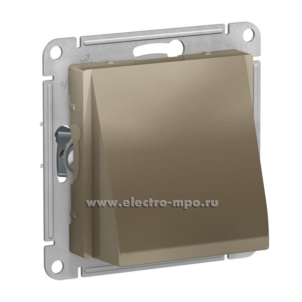 Ю4160. Вывод AtlasDesign ATN000599 кабелей декоративный с суппортом с/п шампань (Systeme Electric)