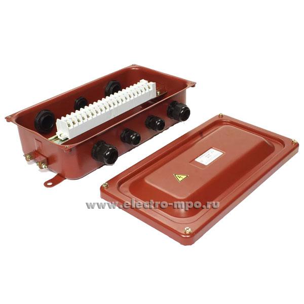 К1544. Коробка КС-20 zeta30330 с зажимами 336х175х100мм металлическая 20 зажимов 4кв.мм IP54 (ЗЭТА)