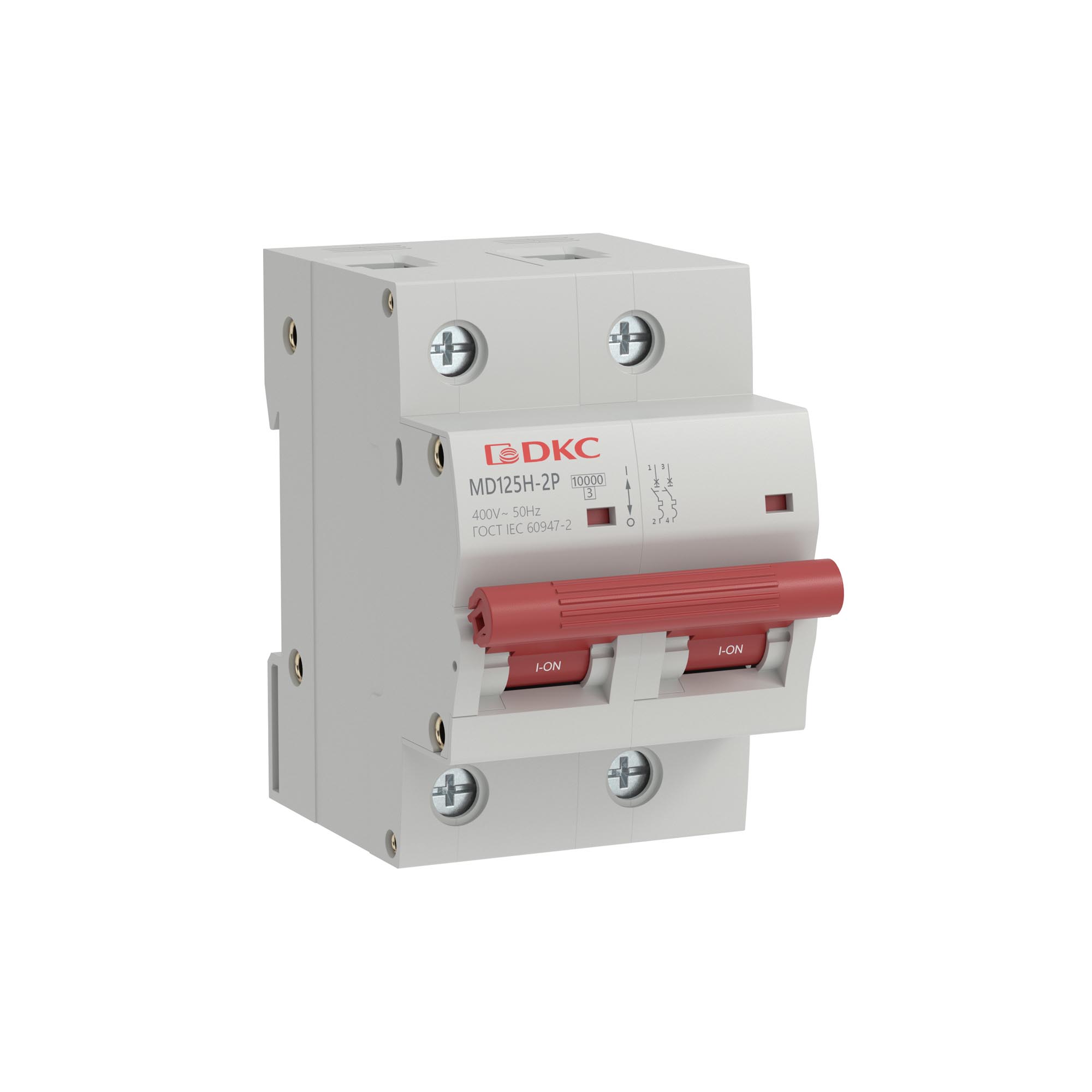 А20. Автоматический MD125H-2PC125 выключатель модульный YON max типа MD125H, 10кА, 2 полюса,  (ДКС)