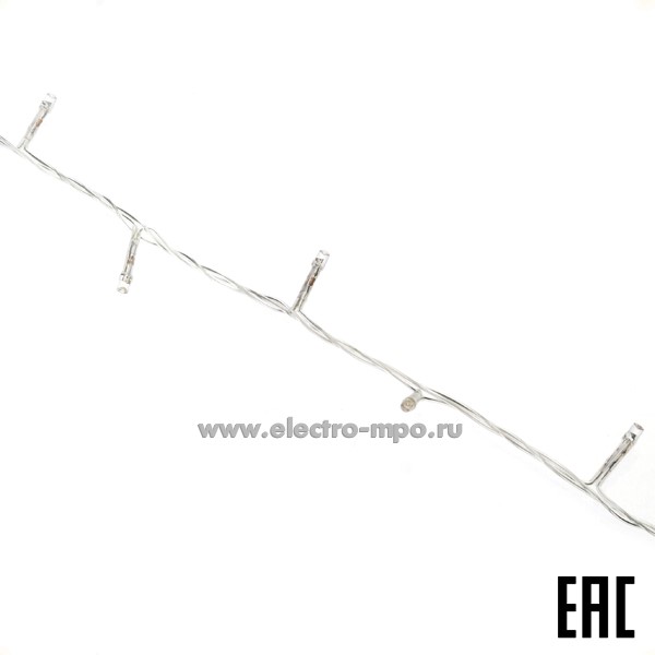 С5072. Светодиодная гирлянда "Нить" N2YB06ELC 220В 6м 100LED синий свет IP20 (Ecola)