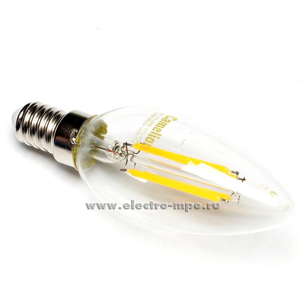 20046.Л0046 Лампа 5Вт FILAMENT LED5-C35-FL/845/E14 светодиодная "свеча" прозрачная холод. белый свет (Cam