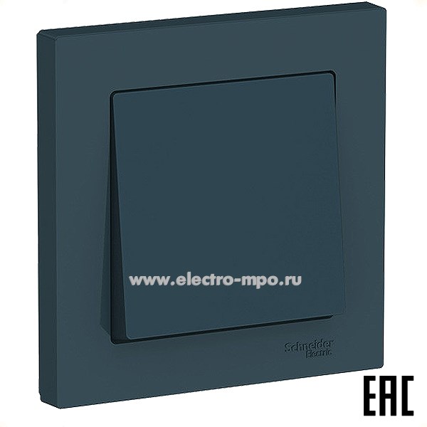 Ю51. Выключатель AtlasDesign ATN000812 1 кл. с/п изумруд (Systeme Electric)