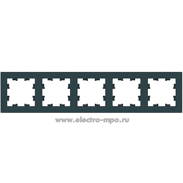 Ю51. Рамка-5 AtlasDesign ATN000805 универсальная изумруд (Systeme Electric)