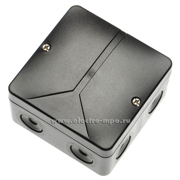 К0235. Коробка ABOXi 040-4sw 49140401 распаечная 93х93х55 с мембранами 5 клемм 4кв.мм IP65 чёрная (Spelsbe