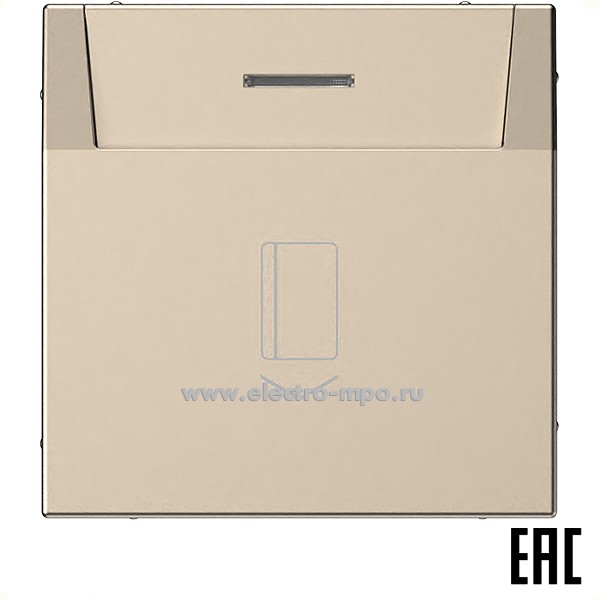 Р34. Механизм ArtGallery GAL000514S выключателя карточного безвинт. зажим с/п шампань (Systeme Electric)