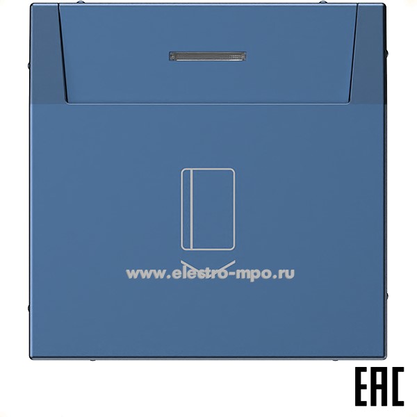 Р34. Механизм ArtGallery GAL001114S выключателя карточного безвинт. зажим с/п аквамарин (SE)