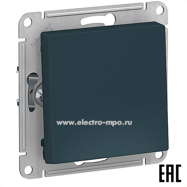 Ю51. Механизм AtlasDesign ATN000811 выключателя 1 кл. с/п изумруд (Systeme Electric)