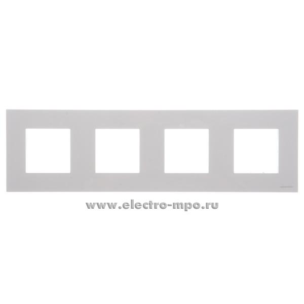 Ю0228. Рамка-4 Zenit N2274BL 2CLA227400N1101 на 8 (4х2) модулей белая (ABB)
