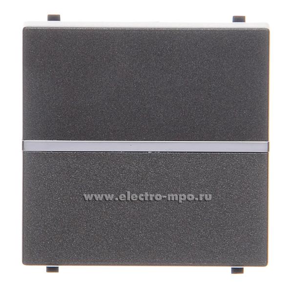 Ю0231. Механизм Zenit N2201AN 2CLA220100N1801 выключателя 1 кл. с/п 2 модуля антрацит (ABB)