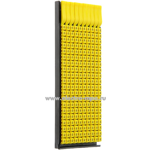 М3604. Маркер MARK3 MKF4S1 символ "4" 0,5-1,5 мм2 (ДКС)