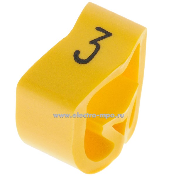 М3516. Маркер PA-30006AV40.3 символ "3" 16-70 мм2 (Partex)