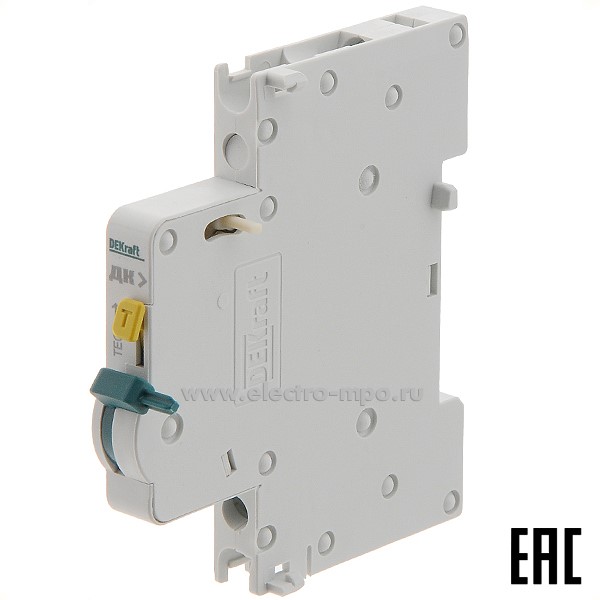 А0801. Контакт 18100DEK дополнительный, сигнальный 1п для ВА-101,103 ДИФ-101,102,103 (DEKraft)