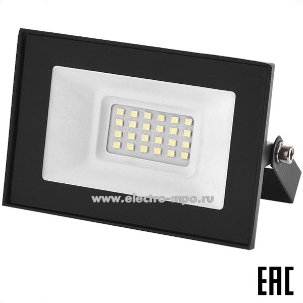 С05. Прожектор 403286 GTAB-30-IP65-4500К 220В светодиодный 30Вт 2700Лм чёрный IP65 (General)