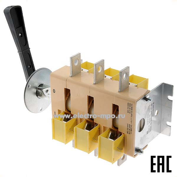 Б5405. Рубильник ВР32-37В31250-32 УХЛ3 400А съемная рукоятка (Электротехник Москва)