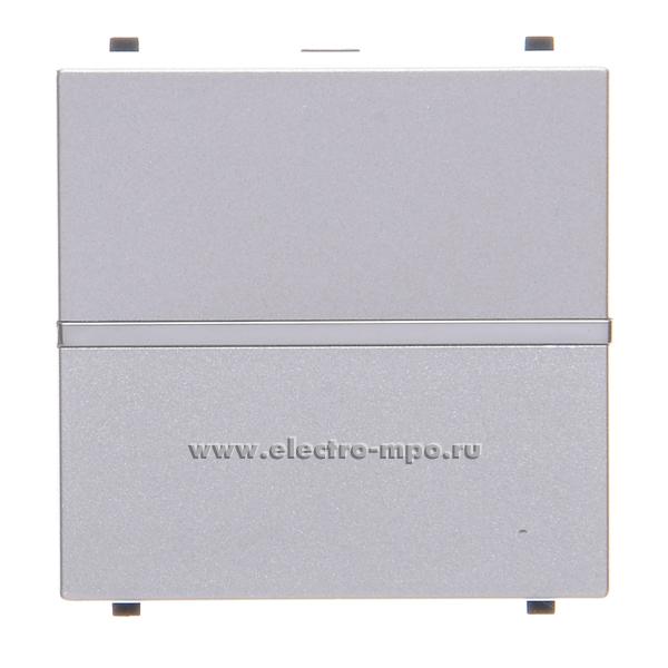 Ю0271. Механизм Zenit N2201PL 2CLA220100N1301 выключателя 1 кл. с/п 2 модуля серебро (ABB)