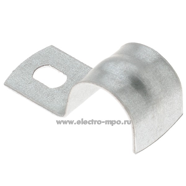 Г66. Скоба СМО-16-100 металлическая оцинкованная 16-17мм, 1 лапка (Рувинил)