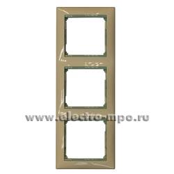 37683.Р7683 Рамка-3 Valena 774477 вертикальная белая с голубой вставкой (Legrand)