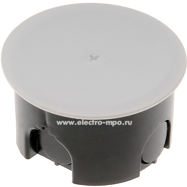 К1723. Коробка Б0057231 KRT-k-74-42 распаечная с клеммником D=74мм H=42мм в бетон кирпич (ЭРА)