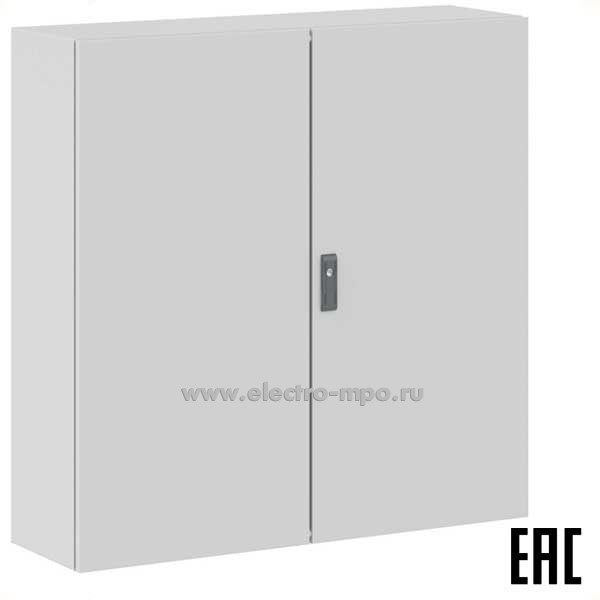 Е9174. Шкаф ST R5ST1013-OUTDOOR навесной IP55 1000х1000х300 с двухстворчат дверью и монтажн платой (ДКС)