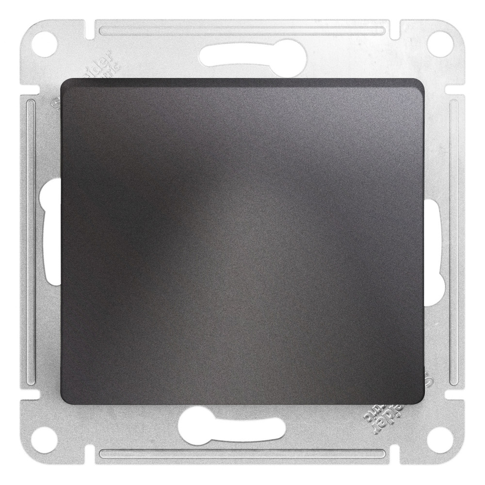 Ю14. Вывод кабеля Glossa GSL001399 декоративный с суппортом с/п графит (Systeme Electric)