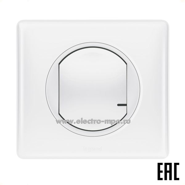 Ю8476. Выключатель-светорегулятор Netatmo 067721 Celiane 1кл. 5-300Вт. с/п белый (Legrand)