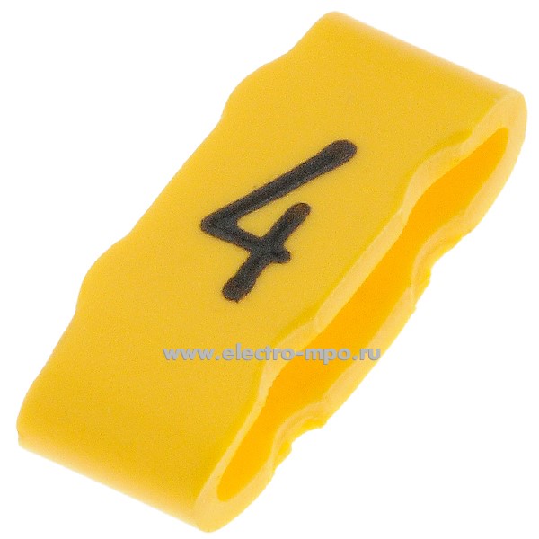 М3535. Маркер на кабель PK+20004SV40.4 для держателя POH/PKH символ "4" (Partex)