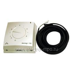 79849.П9849. Терморегулятор Devireg-132 140F1011 с датчиком темп. пола/возд. Т=5-35 град.С 16А 250В (DEVI)