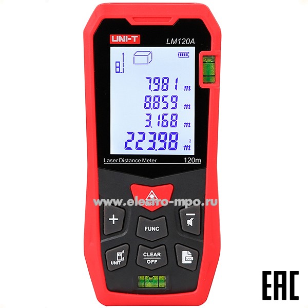 И37. Лазерный дальномер 13-1163 LM120A (UNI-T)
