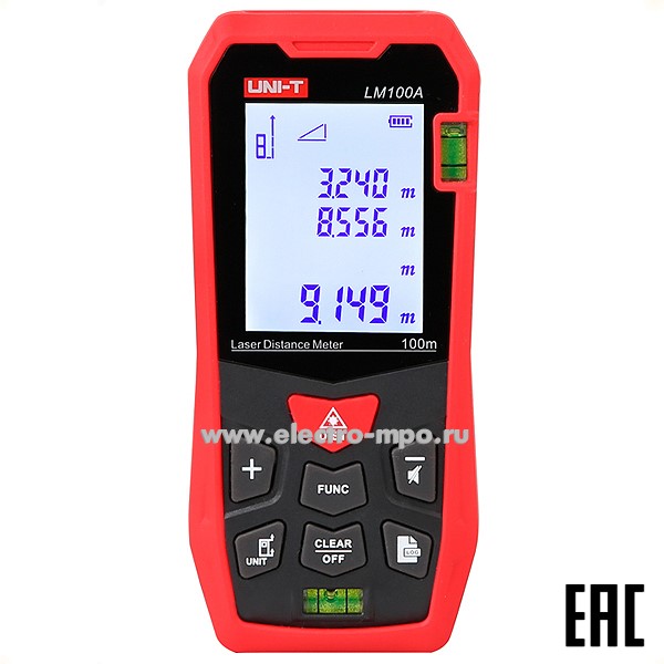 И37. Лазерный дальномер 13-1162 LM100A (UNI-T)