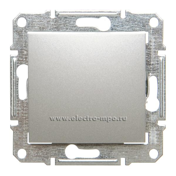 Ю0600. Механизм Sedna SDN0100160 выключателя 1 кл. с/п алюминий (Schneider Electric)