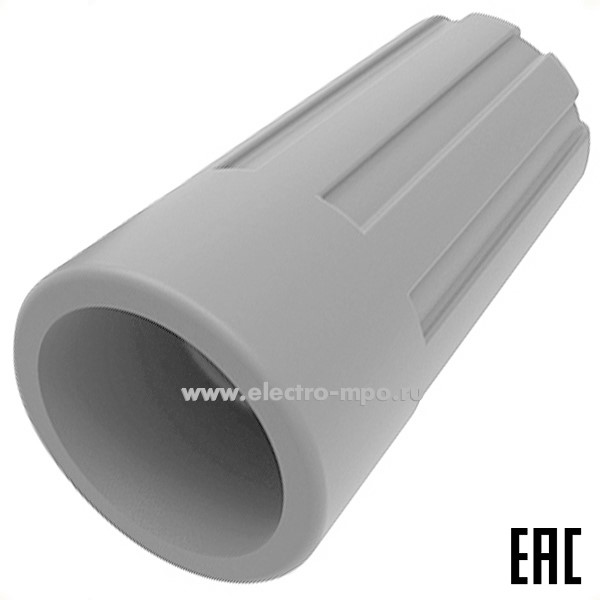 К29. Соединительный изолирующий зажим 07-5216 СИЗ-1 (1,0-2,75мм2) серый (Rexant)