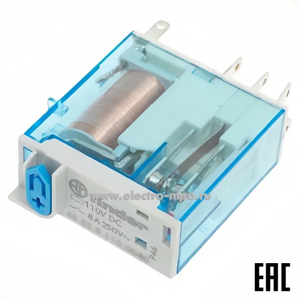 А94. Реле промежуточное 466190124040 12В DC 16А 1перекл. контакт RTII серия 46 (Finder)