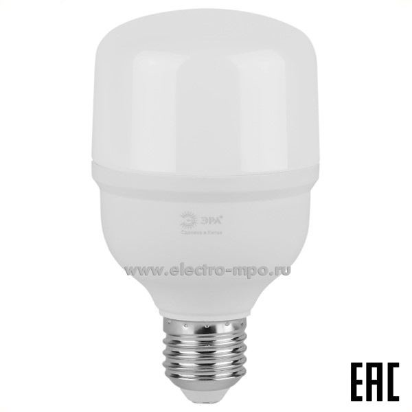 Л12. Лампа 30Вт Б0067068 GREEN LINE POWER T70-30W-840-E27 3000Лм 4000К светодиодная х/б свет (ЭРА)