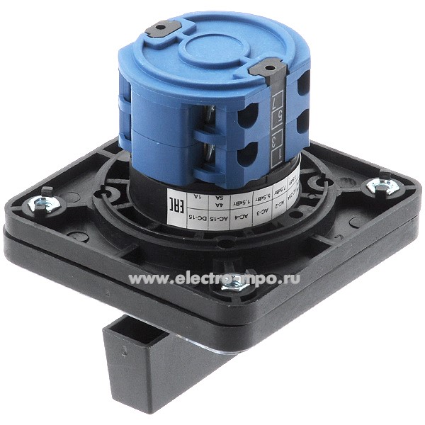 Переключатель кулачковый ПК16-12И2037 16А 2 положения (0-1) IP30 55х55 ...