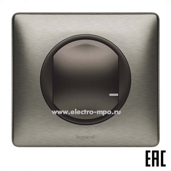 Ю8491. Выключатель Netatmo 064893 Celiane 1кл. беспроводной графит (Legrand)