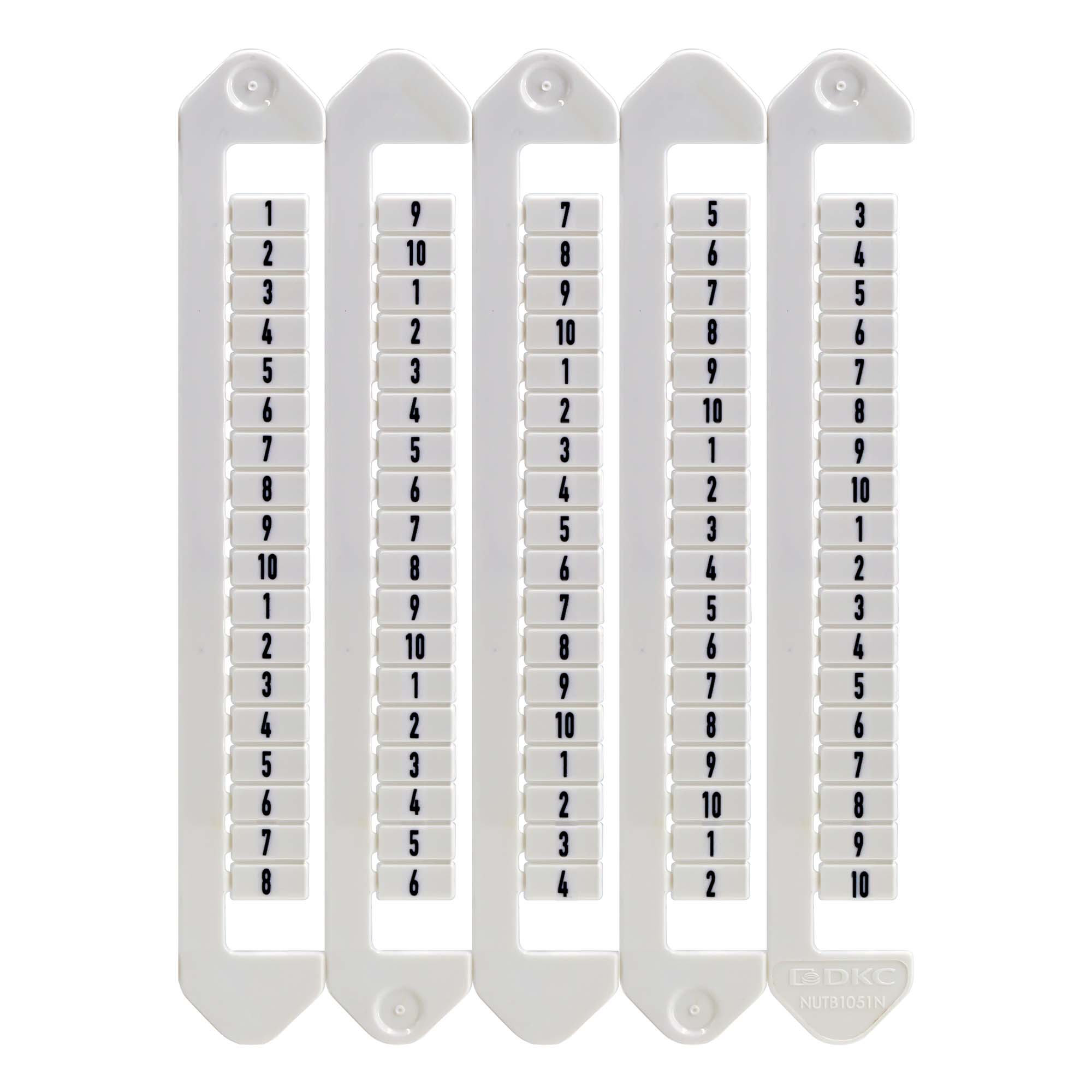 М31. Маркировка NUTB-5-91-100V для клемм, ширина 5 мм, от 91 до 100, вертикальная  (ДКС)