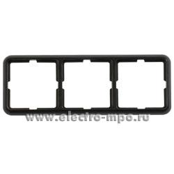 33473.Р3473. Рамка-3 ELSO Fashion 204303 черная (Schneider Electric)