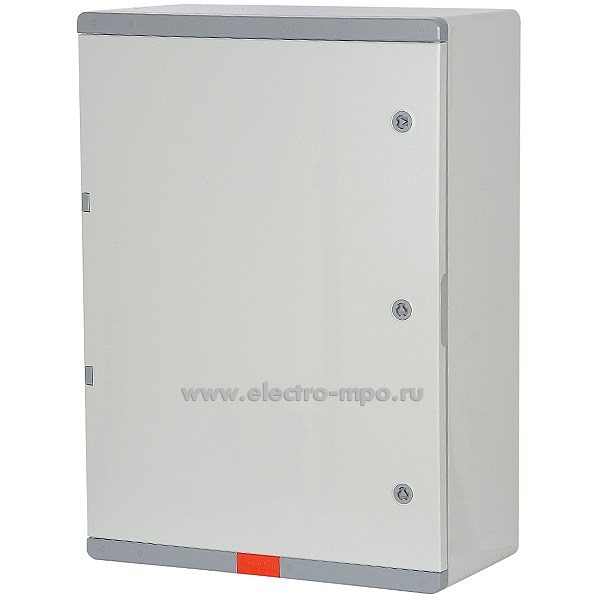 Е9013. Шкаф PD507025 навесной 500x700x250мм АБС-пластик непрозрач. дверца с монтаж. платой IP67 (Plastim)