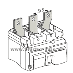 А0372. Расширитель полюсов 52.5 мм для Compact NSX400-630 LV432490 (Schneider Electric)
