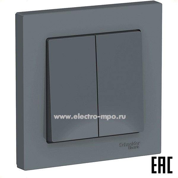 Ю47. Выключатель AtlasDesign ATN000752 2 кл. с/п грифель (Systeme Electric)