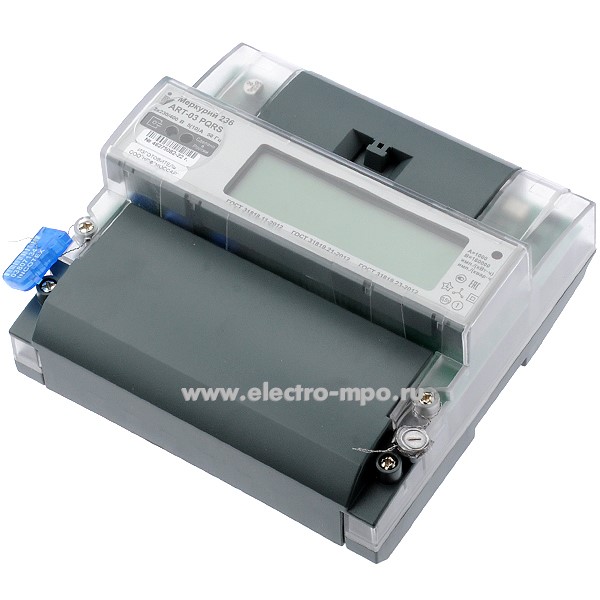 Б2006. Счетчик электроэнергии Меркурий 236 ART-03 PQRS 5А 3 фазы 2 ...