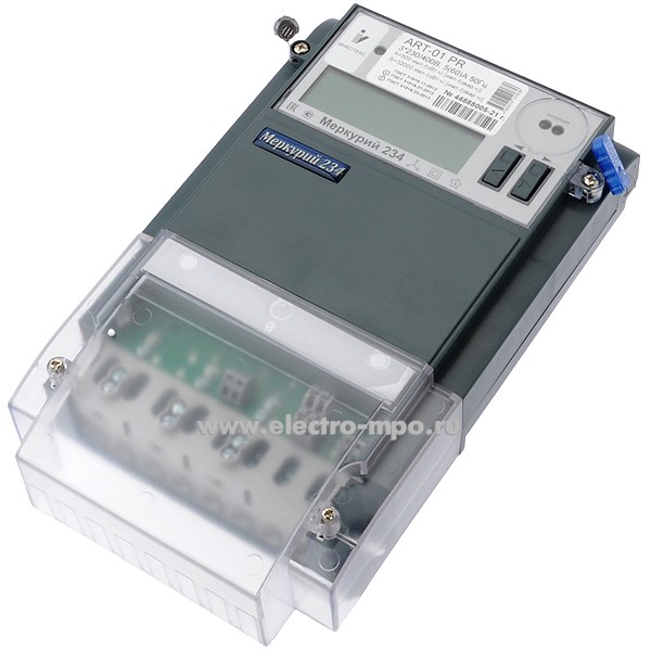 Счетчик электроэнергии Меркурий 234 ARTX2-01 PBR 5-60А 3 фазы 2 тарифа ...