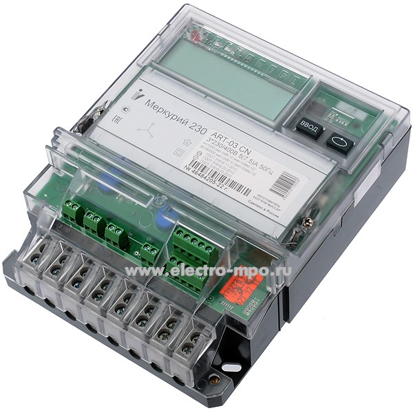 Счетчик электроэнергии Меркурий 230 ART-03CN 5А 3 фазы 2 тарифа ...